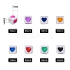 240Pcs 8 Colors Opaque Acrylic European Beads OPDL-SZ0001-01-2