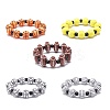 Sport Theme Acrylic Beaded Stretch Bracelet for Kids BJEW-JB08550-1