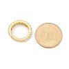 Rack Plating Brass Micro Pave Clear Cubic Zirconia Adjustable Finger Rings for Women RJEW-M028-82G-5