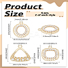 6Pcs 3 Styles Rack Plating Pendants FIND-LP0005-81-2