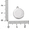 304 Stainless Steel Pendants STAS-K291-12P-02-3