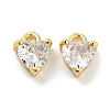 Rack Plating Brass Micro Pave Cubic Zirconia Charms KK-C038-08G-1