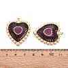 304 Stainless Steel and Enamel Pendants STAS-T068-103B-G-3