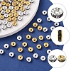 120Pcs 2 Colors Brass Rhinestone Spacer Beads RB-FS0001-05C-2