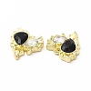 Rack Plating Alloy with Glass Pendants FIND-G051-05LG-01-2
