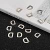 304 Stainless Steel Letter Charms STAS-O072-D-5