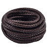 5M Braided Round PU Leather Jewelry Cord OCOR-GF0004-96B-02-1
