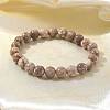Natural Maifanite/Maifan Stone Bead Stretch Bracelets BJEW-K212-B-044-6