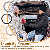4Pcs 4 Colors Self Adhesive Alloy with Rhinestone Car Stickers AJEW-OC0013-45-5
