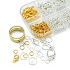 70Pcs 6 Style Zinc Alloy Lobster Claw Clasps DIY-YW0006-92-2