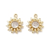 Brass Micro Pave Cubic Zirconia Pendants LS-KK-L260-04G-1