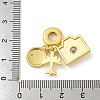 Rack Plating Brass Enamel European Dangle Charms X-KK-R153-13G-3