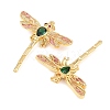 Autumn Theme Brass Micro Pave Cubic Zirconia Pendants ZIRC-L100-005G-2