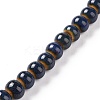 Handmade Fancy Antique Glazed Porcelain Ceramic Round Beads Strands PORC-L019-6mm-07-1