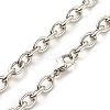 304 Stainless Steel Cable Chains Necklace for Men Women NJEW-JN03892-02-4