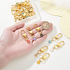 21Pcs 7 Colors Alloy Enamel Pendant Decorations HJEW-GA00037-3