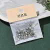 SHEGRACE Brass Stud Earring Findings XGR0105P-151P-6