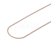 Ion Plating(IP) 304 Stainless Steel Serpentine Chain Necklace for Men Women NJEW-G076-01C-RG-3