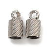 Tarnish Resistant 304 Stainless Steel Cord Ends STAS-Z084-07P-01A-1
