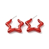 Star Acrylic Stud Earrings EJEW-P251-27-2