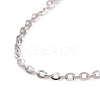 Anti-Tarnish Rhodium Plated 925 Sterling Silver Cable Chains Necklace for Women STER-I021-08B-P-3