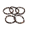Natural Tourmaline Beaded Stretch Bracelets LS-BJEW-K233-02A-03-1