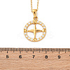 304 Stainless Steel Crystal Rhinestone Helm Pendant Necklaces LS-NJEW-Z057-02B-G-5