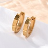 304 Stainless Steel Polishing effect Hoop Earrings EJEW-M001-15G-4