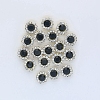 Rhinestone Buttons RB-WH0004-01LG-06-1
