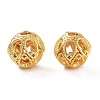 Rack Plating Brass Beads KK-A377-15G-1