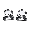 Panda Theme Alloy Enamel Pendants ENAM-F150-01-1