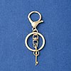 304 Stainless Steel Initial Letter Key Charm Keychains KEYC-YW00004-01-2