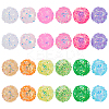 24Pcs 12 Colors Opaque Acrylic Beads FIND-PH0027-61-1