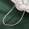 Natural Labradorite Beaded Necklaces NJEW-JN02492-07-1