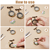 2Pcs Bowknot Brass Brooch JEWB-FH00026-3