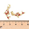 Brass Micro Pave Cubic Zirconia Pendants LS-KK-C104-04A-G-3