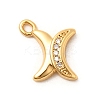 Brass Micro Pave Cubic Zirconia Charms KK-C117-12G-X-1