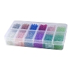 240G 12 Colors DIY 3D Nail Art Decoration Mini Glass Beads MRMJ-YW0001-058-6