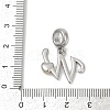 Brass European Dangle Charms KK-Z097-01W-GP-3