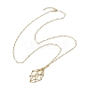 304 Stainless Steel Wavy Bar Link Chain Macrame Pouch Necklace Making NJEW-JN05064-03-1