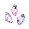 Electroplated Glass Pendants EGLA-M029-04-01-1