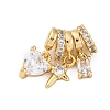 Brass Micro Pave Cubic Zirconia Pendants LS-KK-P289-03G-1