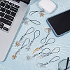 Alloy with Crystal Rhinestone Pendant Mobile Straps HJEW-OC00035-5