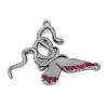 Alloy Red Enamel Snake Butterfly Chandelier Component Links PALLOY-R151-48B-2