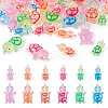 48Pcs 12 Styles Luminous Resin Pendants JACR-TA0001-02-11