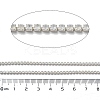 Iron Rhinestone Glass Cup Chain CH-U001-01G-3