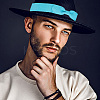 6Pcs 6 Colors Bowknot Polyester Hat Belt FIND-CP0001-75-5
