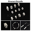 96Pcs 12 Style Tibetan Style Alloy Beads FIND-AR0004-02-4