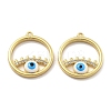 Brass Micro Pave Cubic Zirconia Pendants KK-U060-07G-02-1