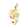 Valentine's Day 925 Sterling Silver Rose Pendants STER-G046-01G-1